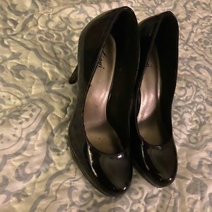 Glossy Black Heels